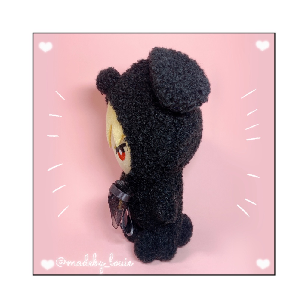 おすわりわんちゃん🐾ブラックワンカラー🖤