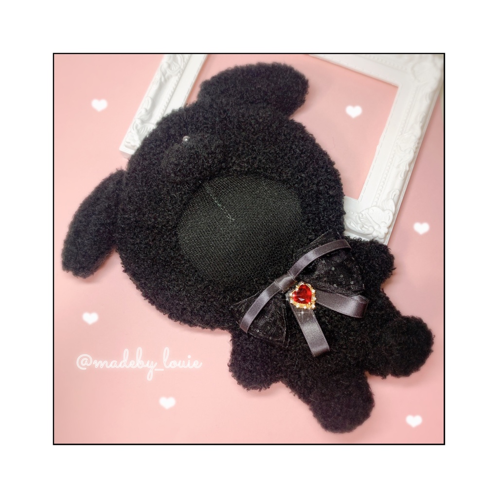 おすわりわんちゃん🐾ブラックワンカラー🖤