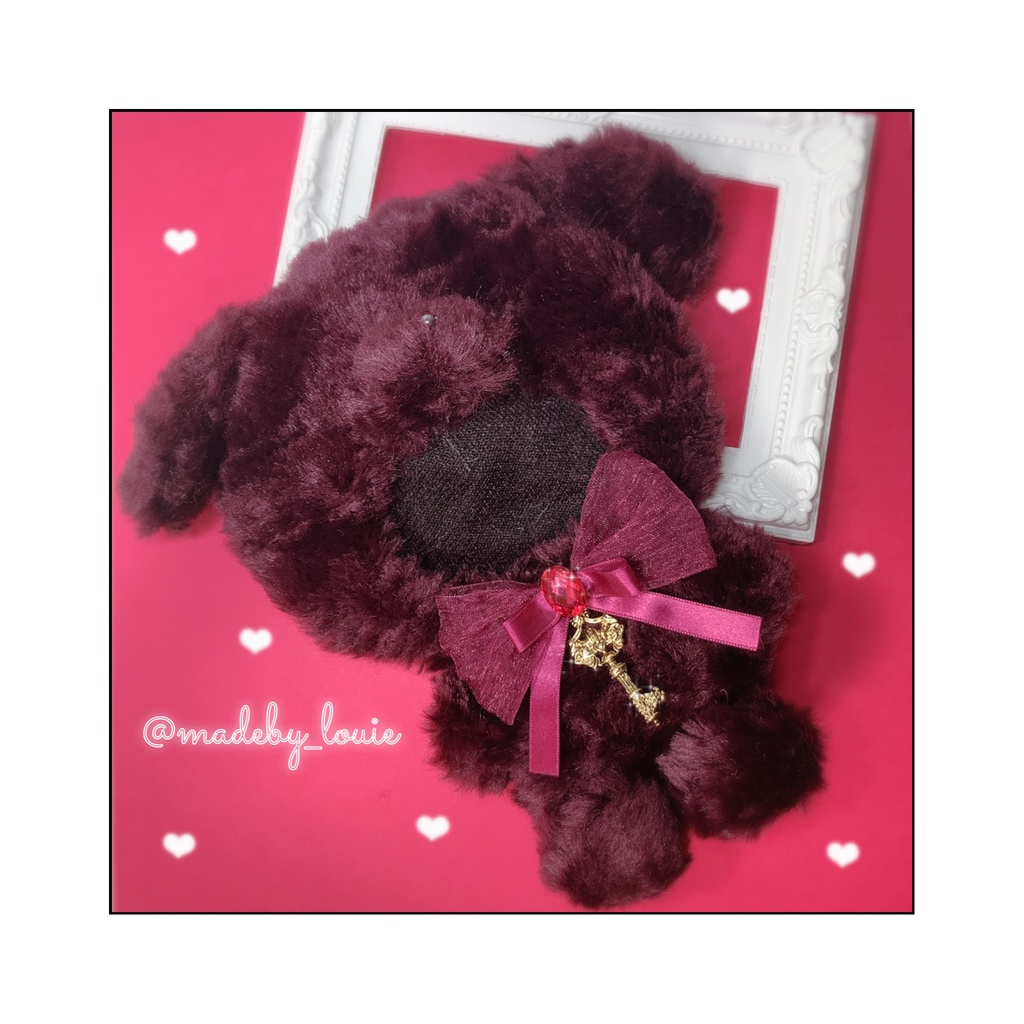 おすわりわんちゃん🐾ボルドーワンカラー🍇