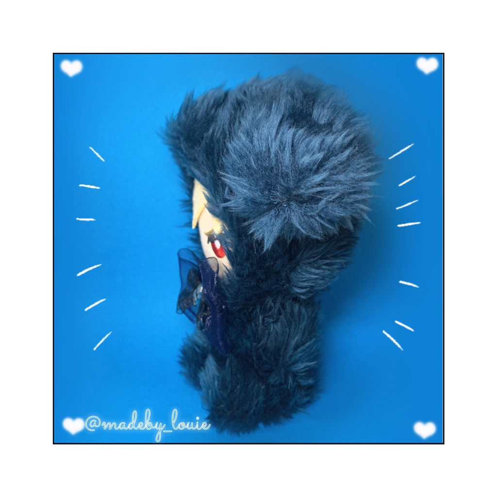 おすわりわんちゃん🐾ネイビーワンカラー💙