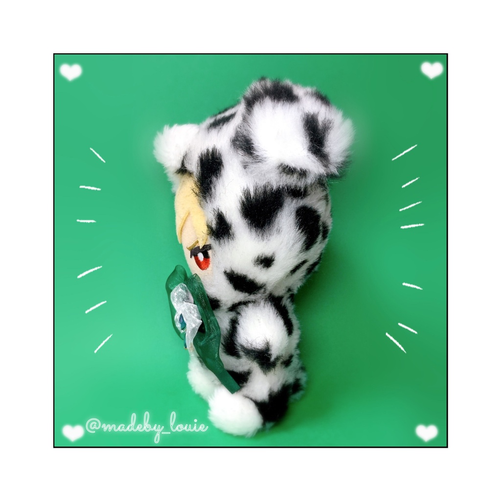 おすわりわんちゃん🐾ダルメシアンバイカラー💚