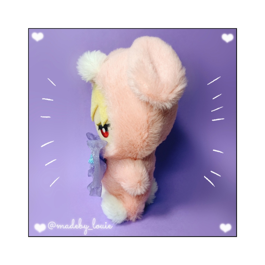 おすわりわんちゃん🐾ピンクバイカラー🌸