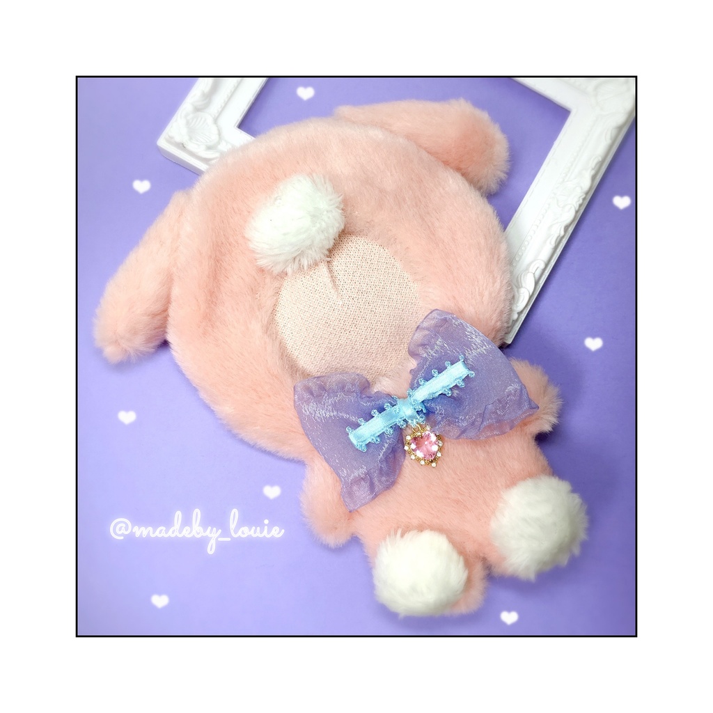おすわりわんちゃん🐾ピンクバイカラー🌸