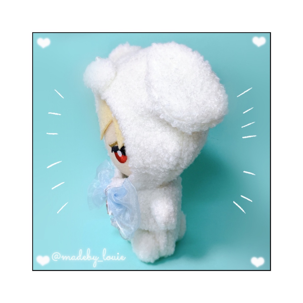 おすわりわんちゃん🐾ホワイトワンカラー💎