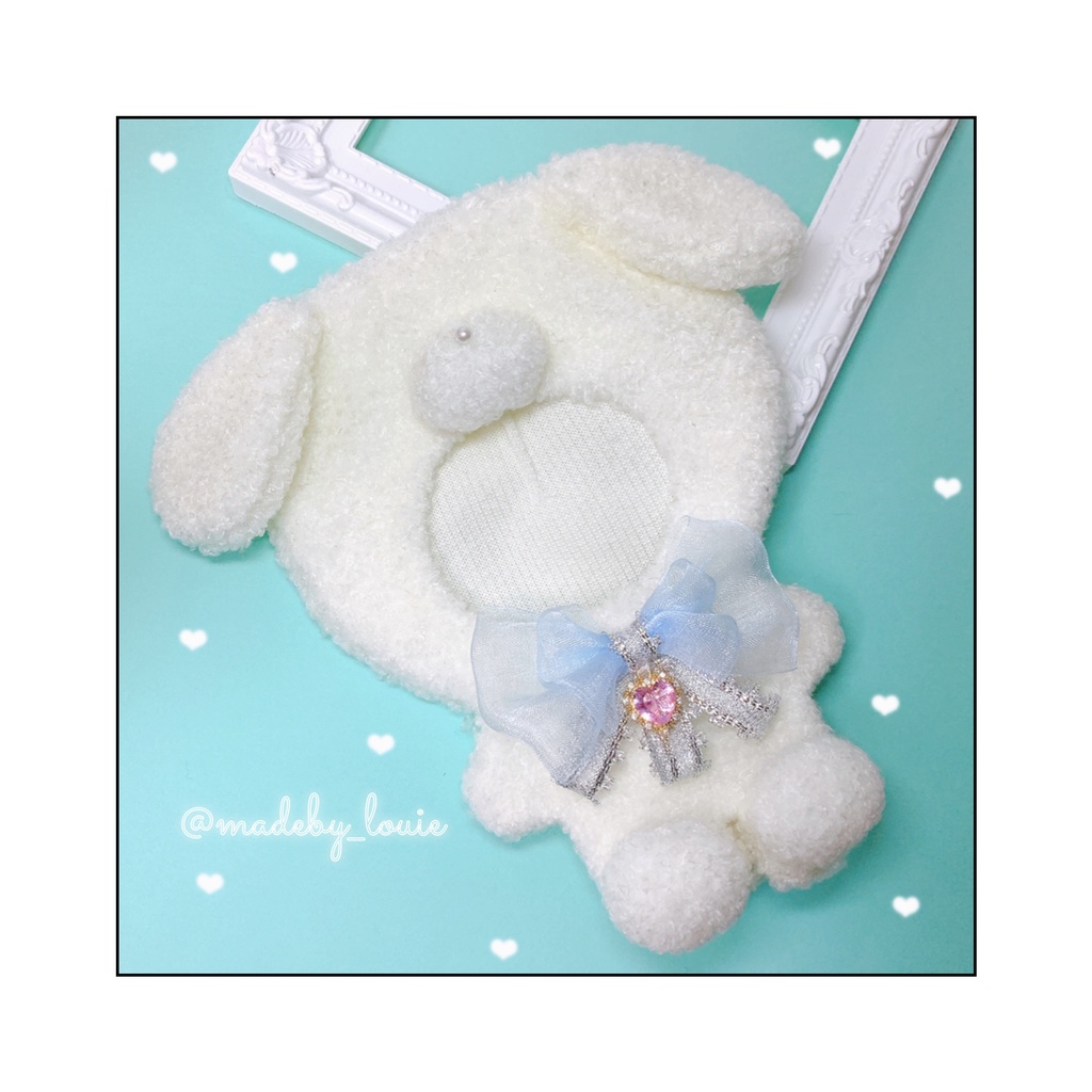 おすわりわんちゃん🐾ホワイトワンカラー💎
