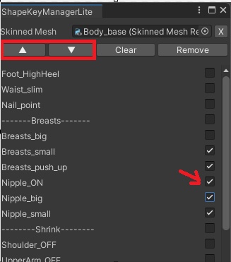 ShapeKey Manager for Unity