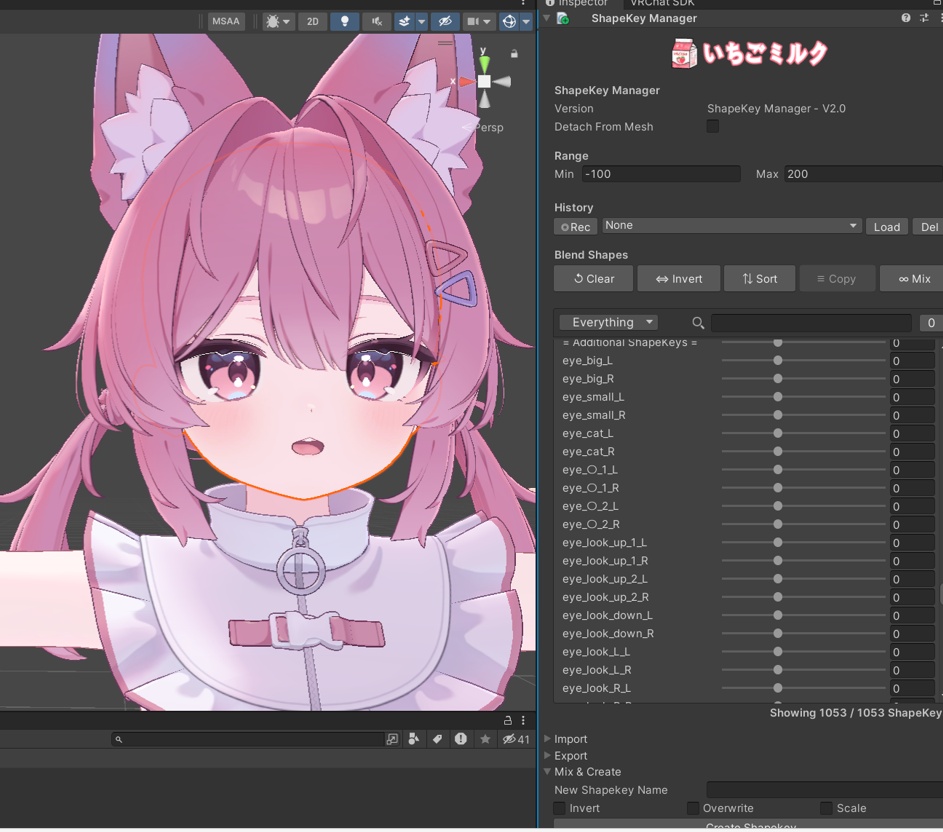 ShapeKey Manager V2 for Unity