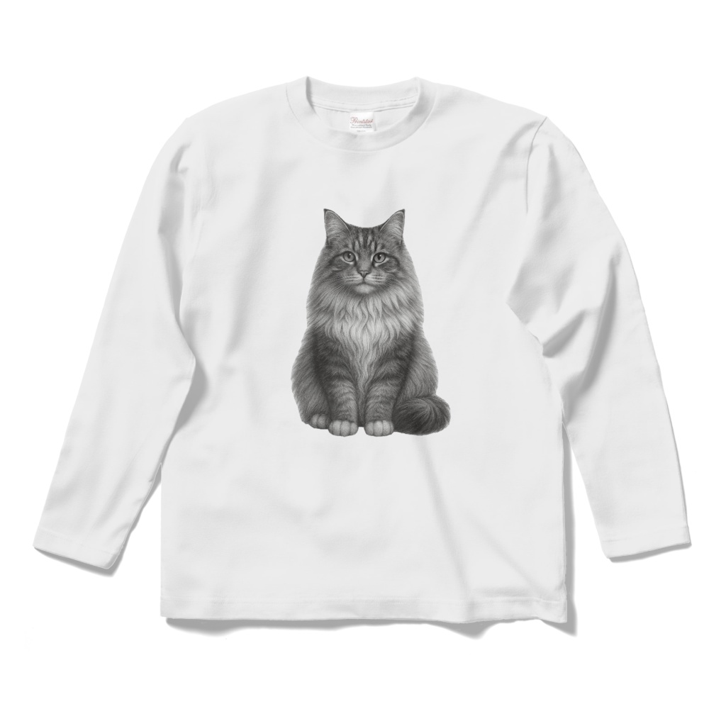 手書きタッチ　猫Tシャツ②