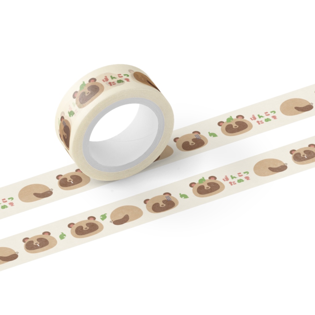 ぽんこつたぬき マスキングテープ