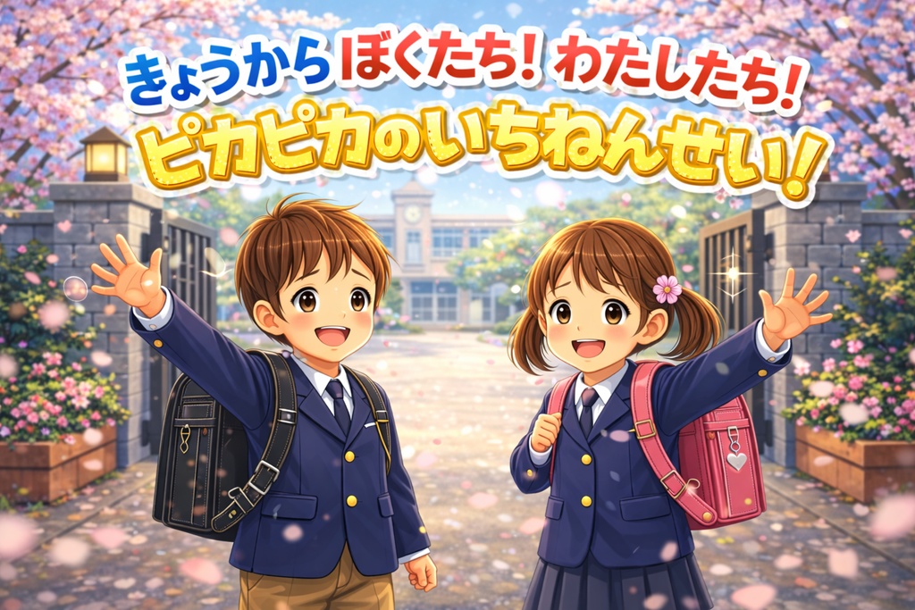 【入学ソング】きょうからぼくたち！わたしたち！ピカピカのいちねんせい！🌸