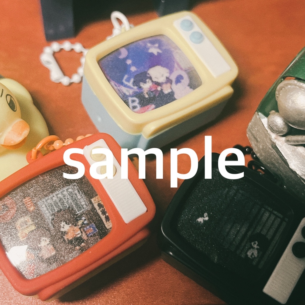 ◼️テレビ型キーホルダー/夜十