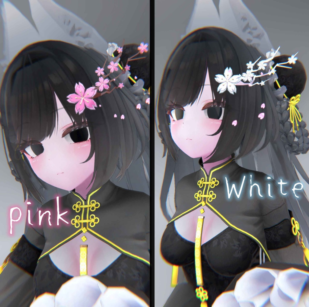 【🌸パーティクル付き】桜のヘアピン