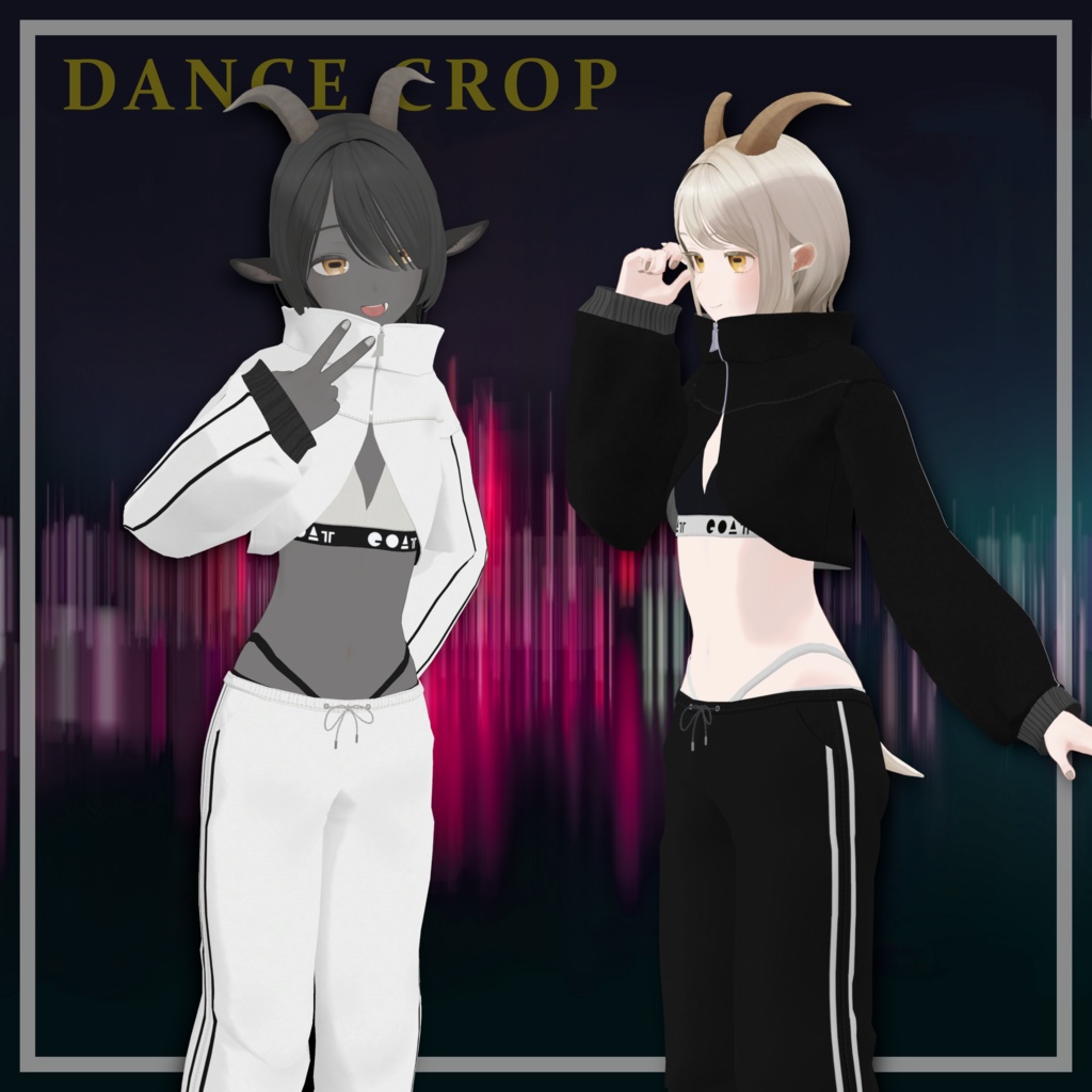[山羊のメア対応]クロップド ダンスウェア-Dance Crop for Goat Mea-