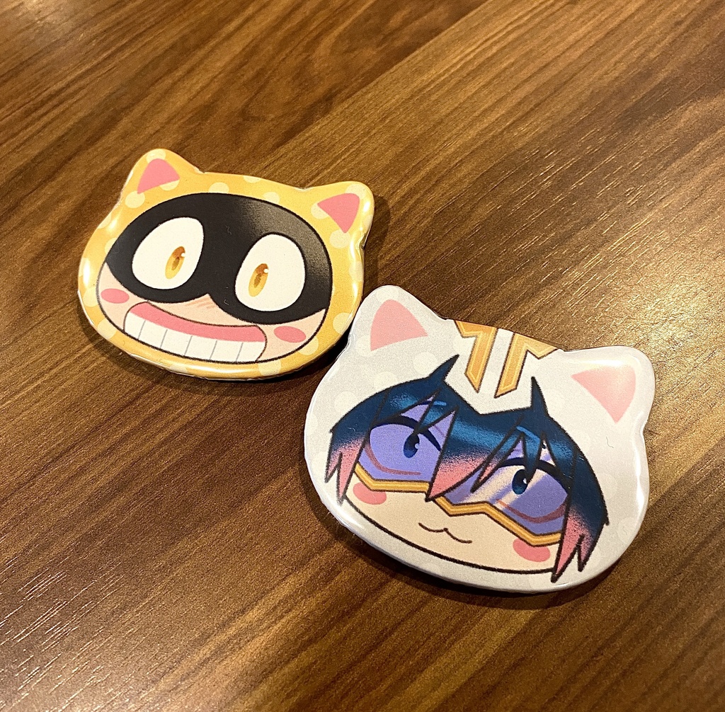 ねこ缶バッチ