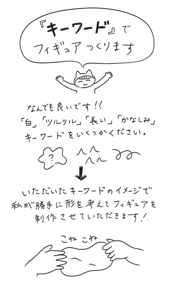 オリジナルのフィギュアを制作します!