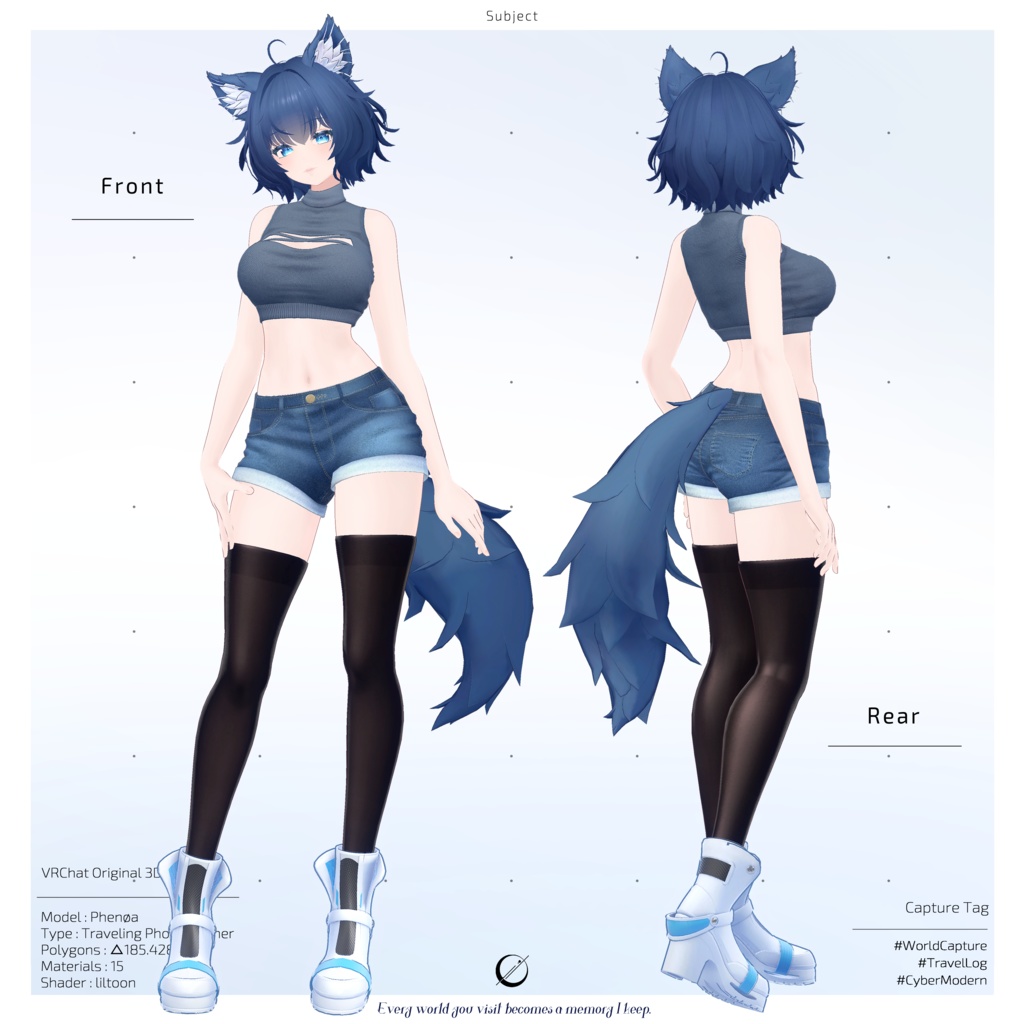 オリジナル3Dモデル【Phenøa/フェノア】Ver.1.0