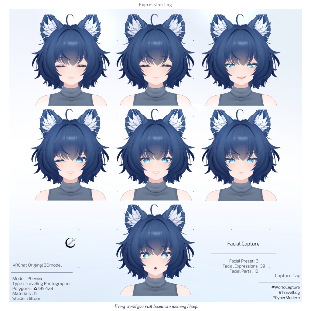 オリジナル3Dモデル【Phenøa/フェノア】Ver.1.0