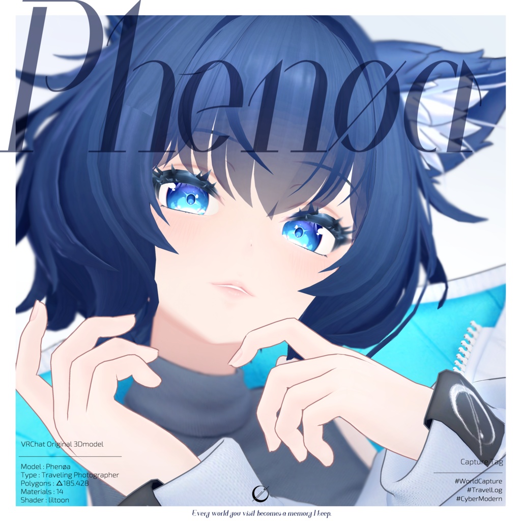 オリジナル3Dモデル【Phenøa/フェノア】Ver.1.0