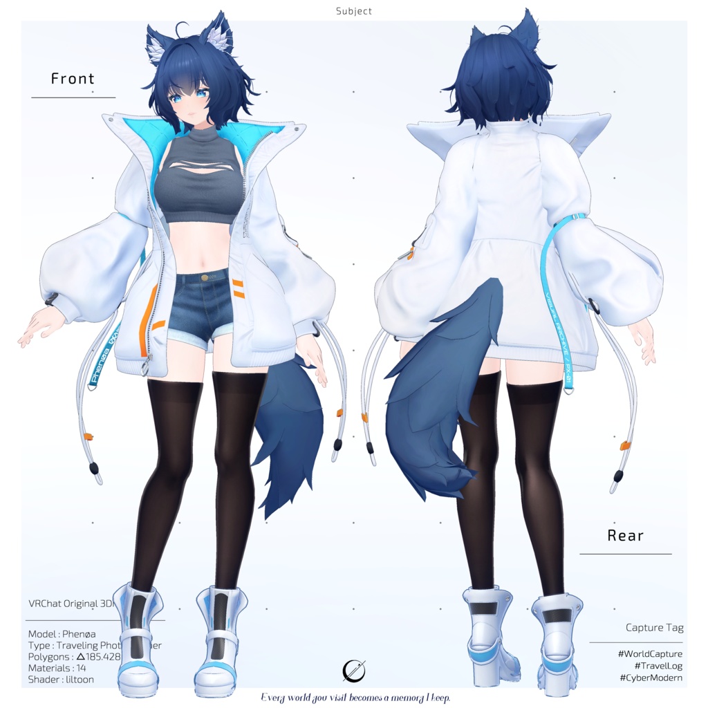 オリジナル3Dモデル【Phenøa/フェノア】Ver.1.0