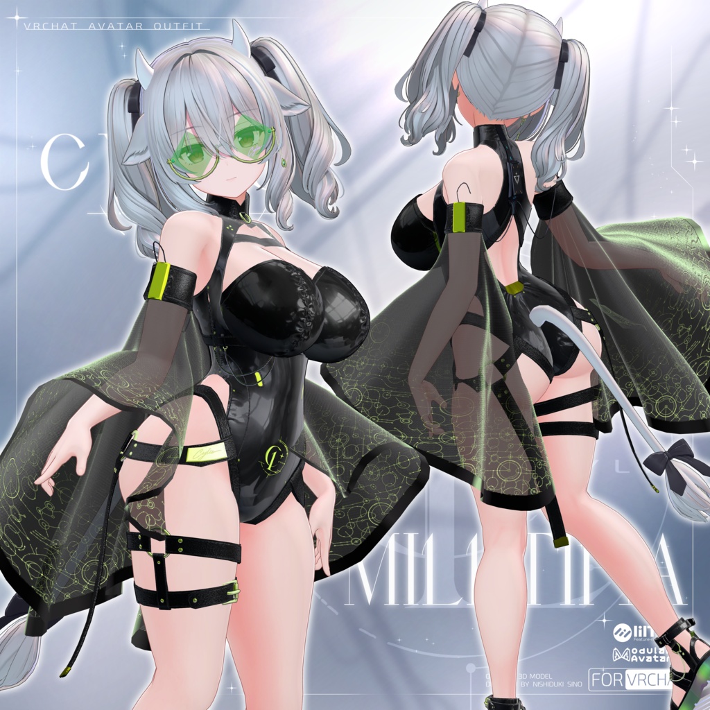 『CYLIS - サイリス -』◈6アバター対応 / VRChat向け3D衣装◈