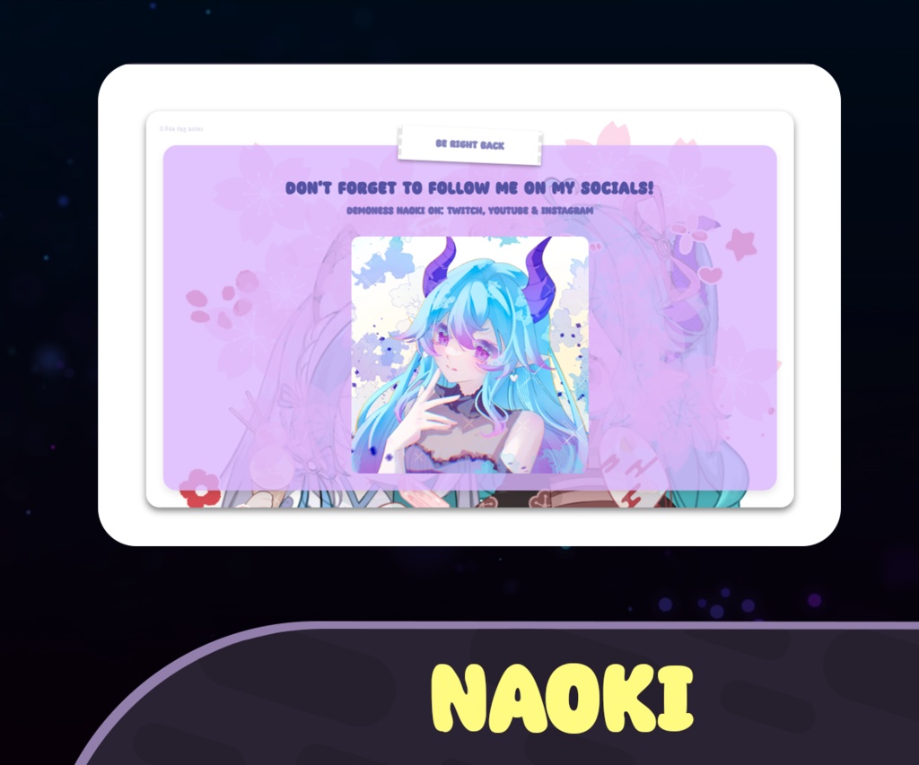 CUSTOMISABLE stream notes | BRB notes rotator | Twitch, Streamlabs, OBS | Streaming assets