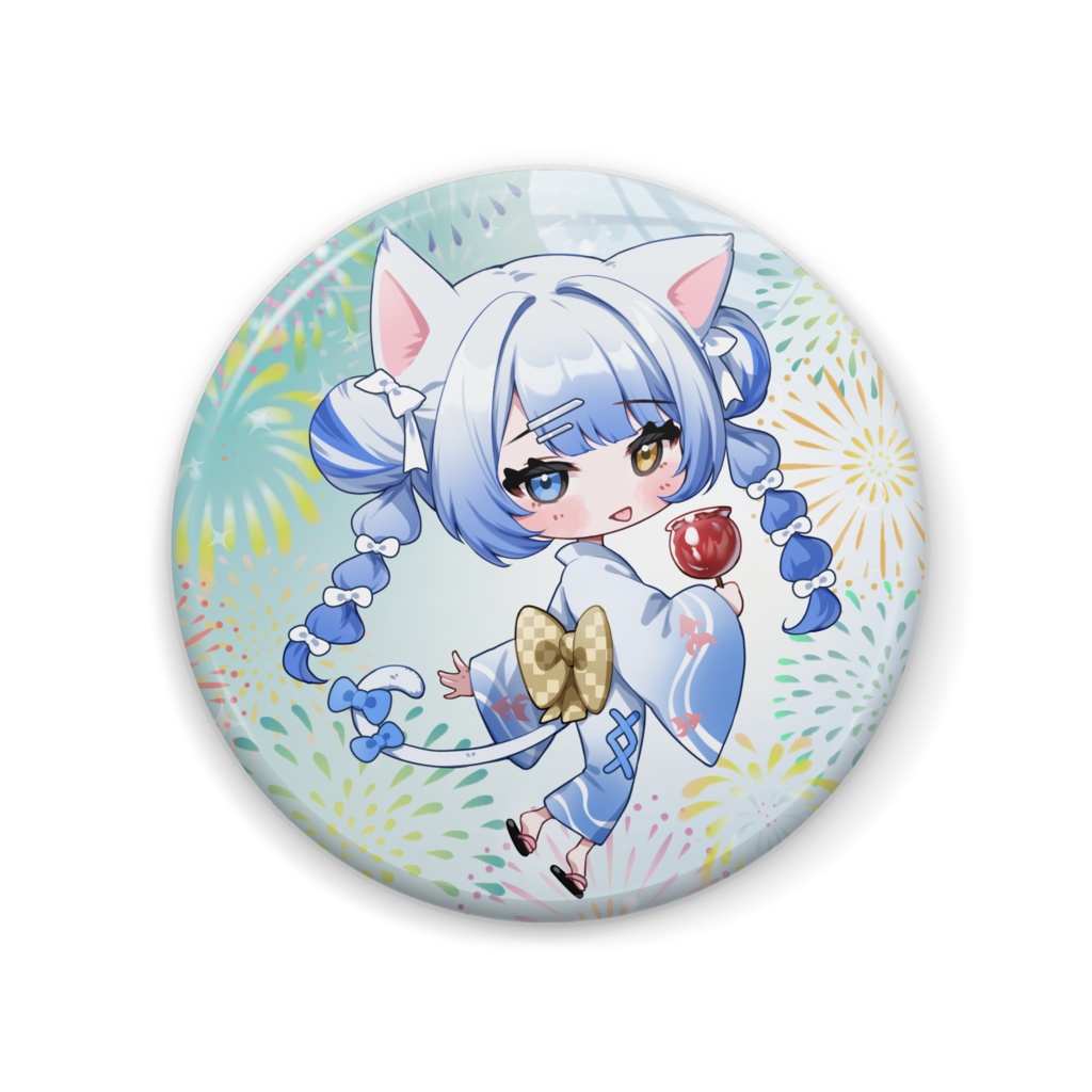 白衣ルナ（缶バッジ）