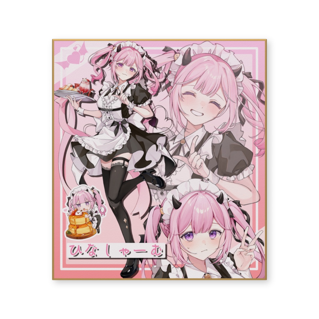 ひなしゃーむコラボカフェ色紙