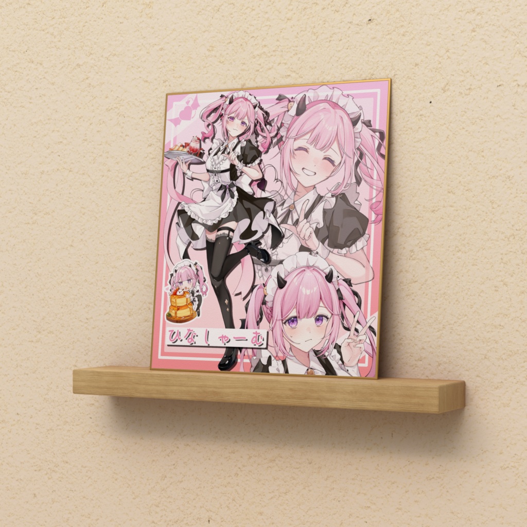 ひなしゃーむコラボカフェ色紙