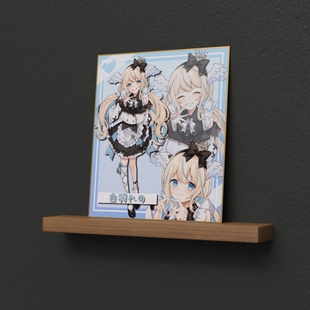 白羽れのコラボカフェ色紙