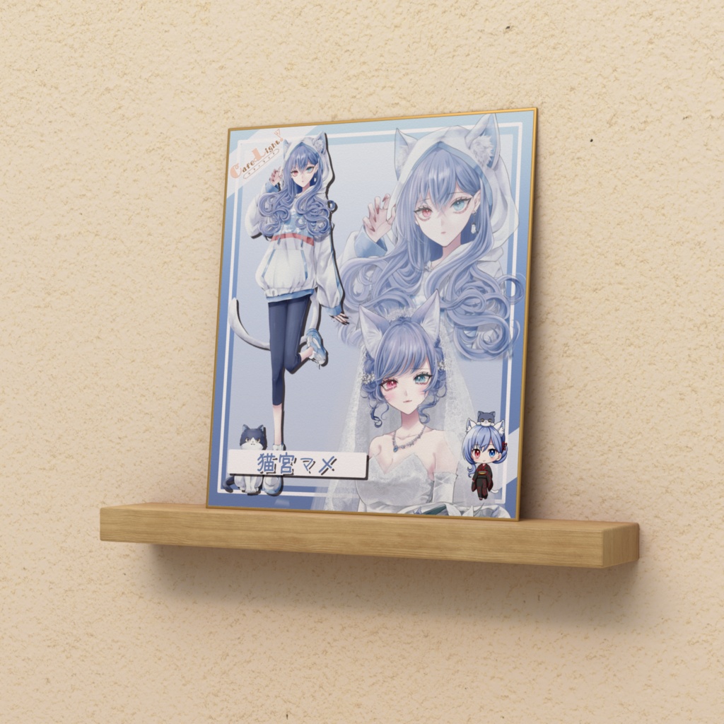 猫宮マメコラボカフェ色紙