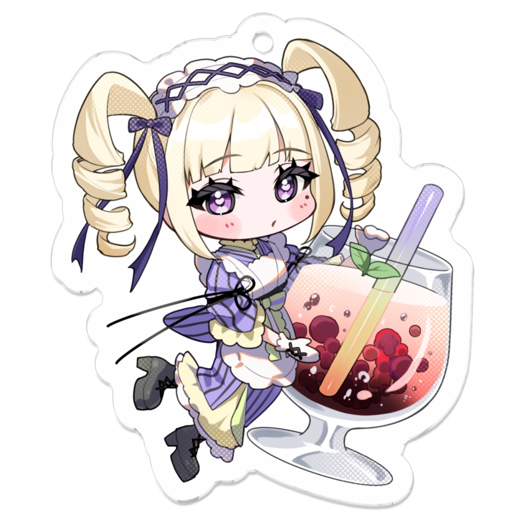 【喫茶うぃず】夜道まよいアクリルキーホルダー