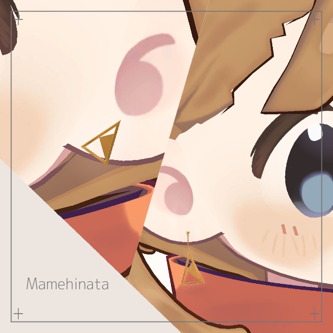【無料あり】Triangle Earring【VRChat向け】