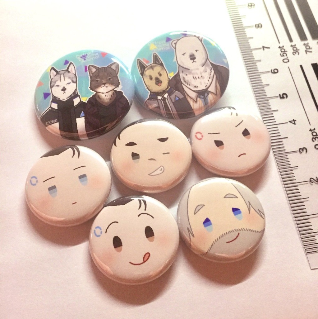 缶バッジ コナー&ハンク