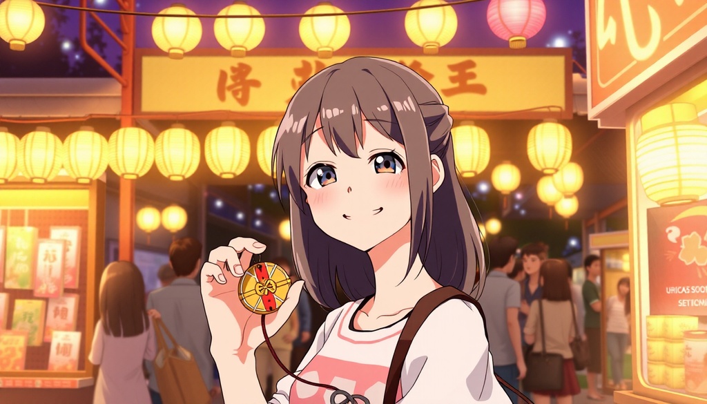 hotaruart_夏祭りイラスト素材集 vol.1|浴衣の少女たちと夜祭り風景(10枚セット)