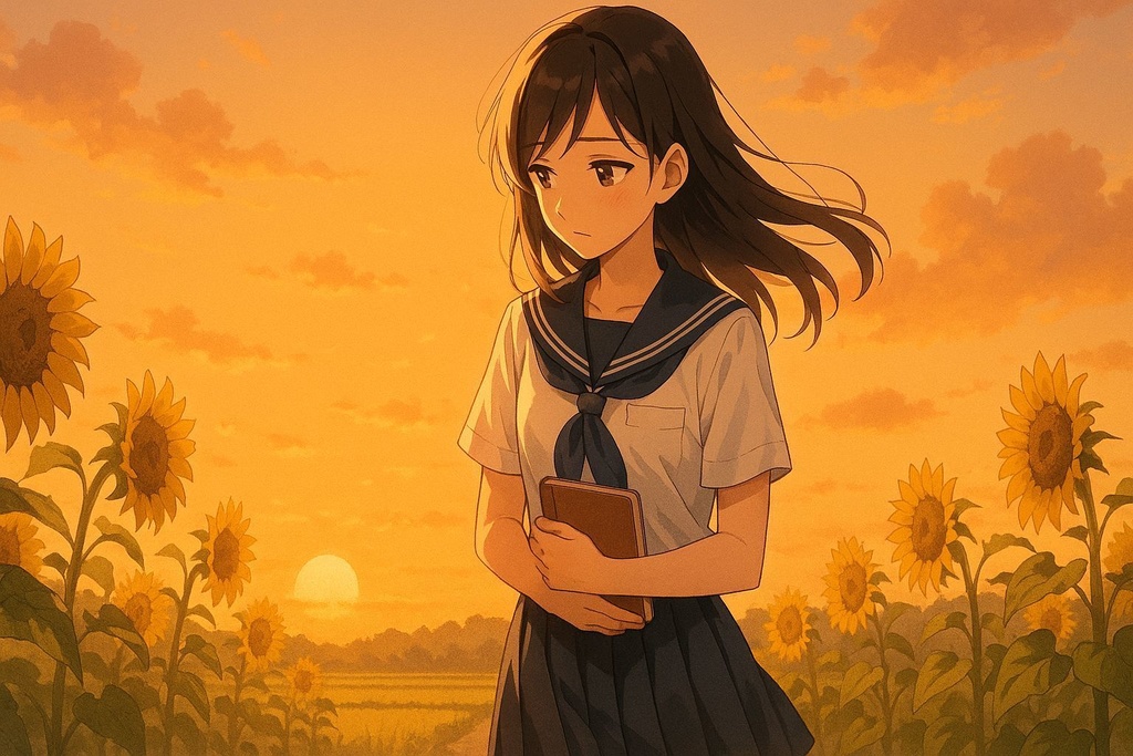 SOFTSUNSET_01〜10|制服少女・夕暮れ情景パック(10枚セット)