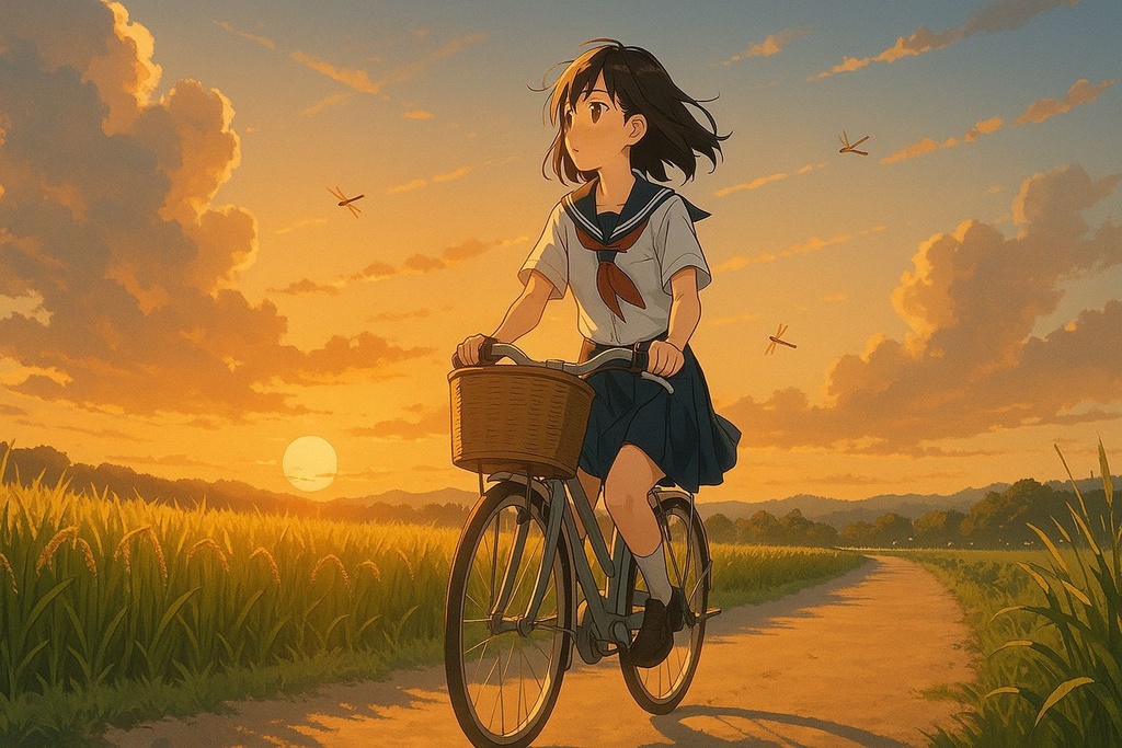 SOFTSUNSET_01〜10|制服少女・夕暮れ情景パック(10枚セット)