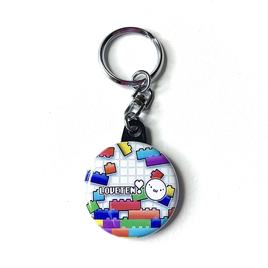 いにしえの缶バッチキーホルダー ※個包装に少し劣化あり