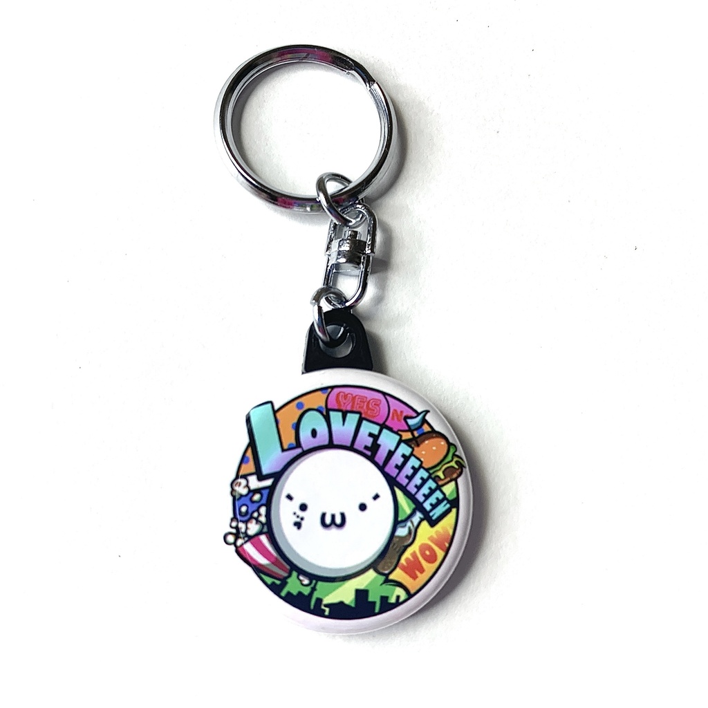 いにしえの缶バッチキーホルダー ※個包装に少し劣化あり