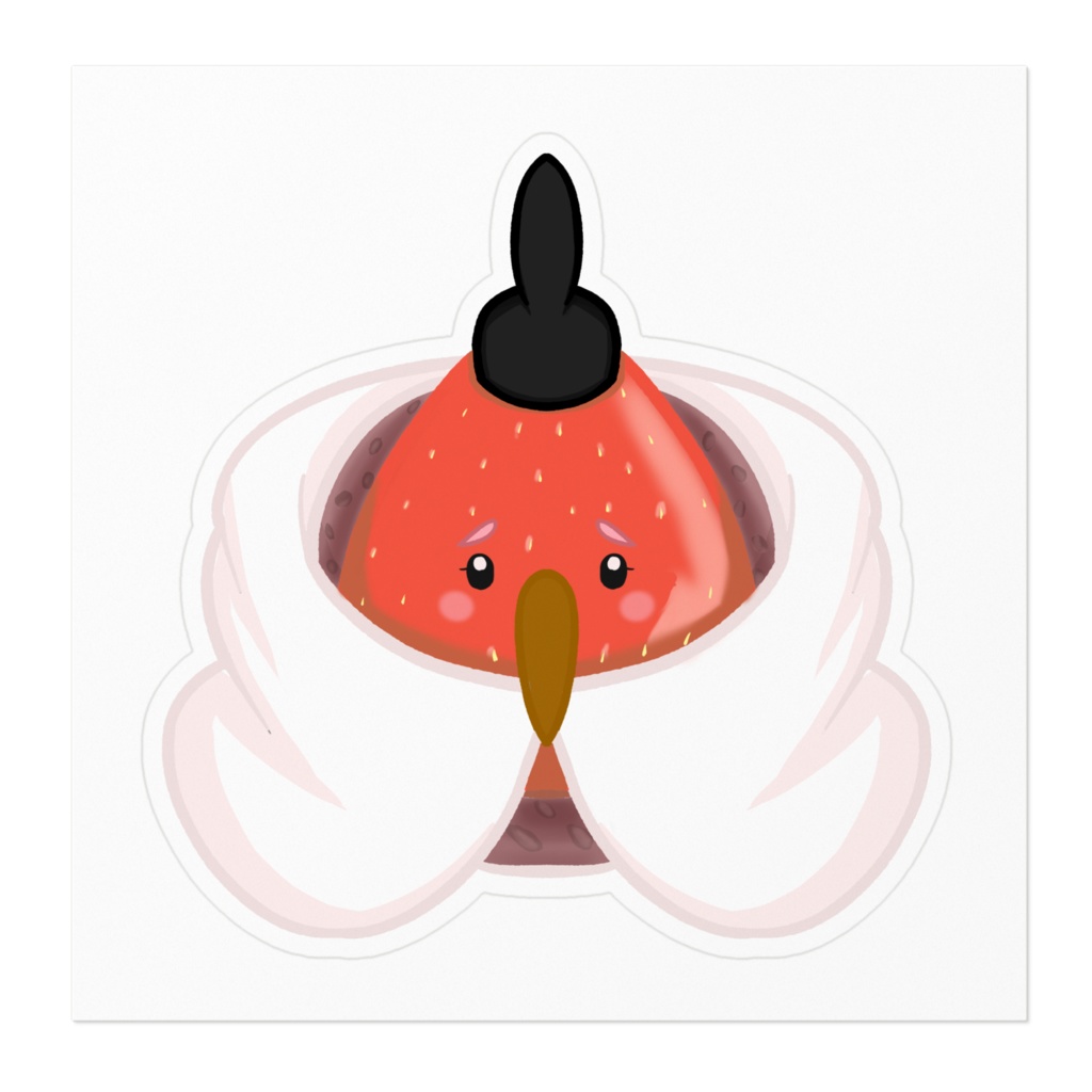 イチゴ大臣のステッカー