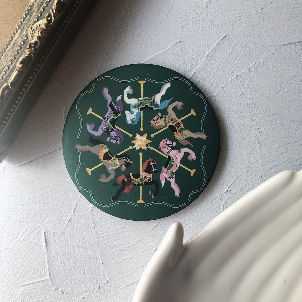 【江】円形缶ミラー：merry 江 round