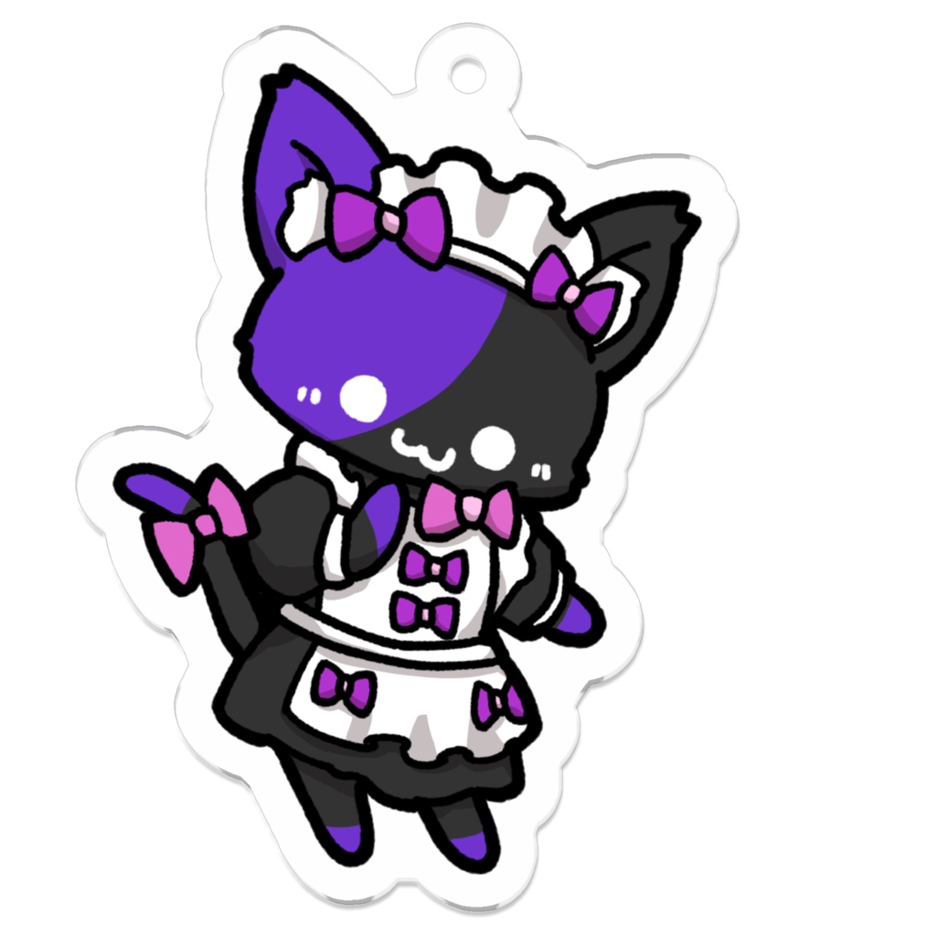 猫メイドアミ茶 アクキー🫖