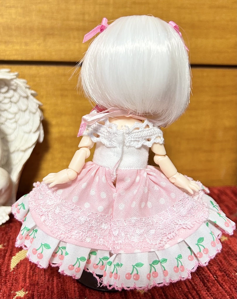 オビツ11服　さくらんぼドレス