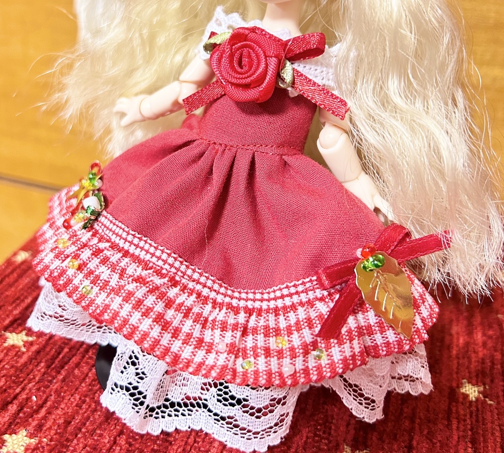 オビツ11服　クリスマスドレス