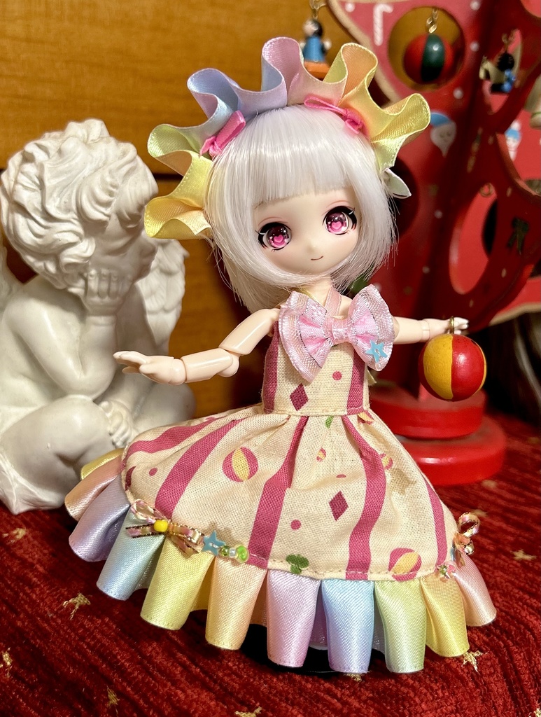 楽天市場】オビツ11 ドール 人形 服 サーカス ピエロ スーツ 3点