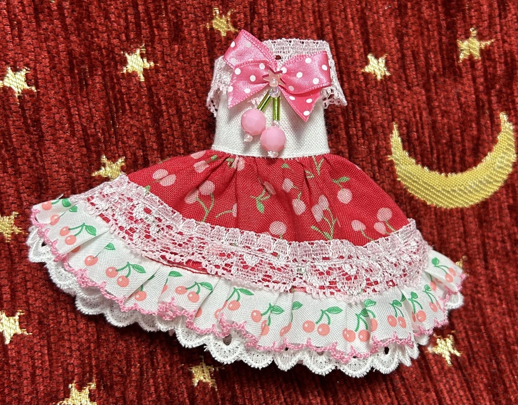 オビツ11服　さくらんぼドレス2