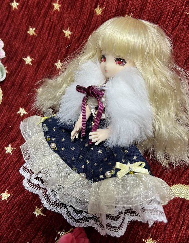 オビツ11服　ファーケープコート