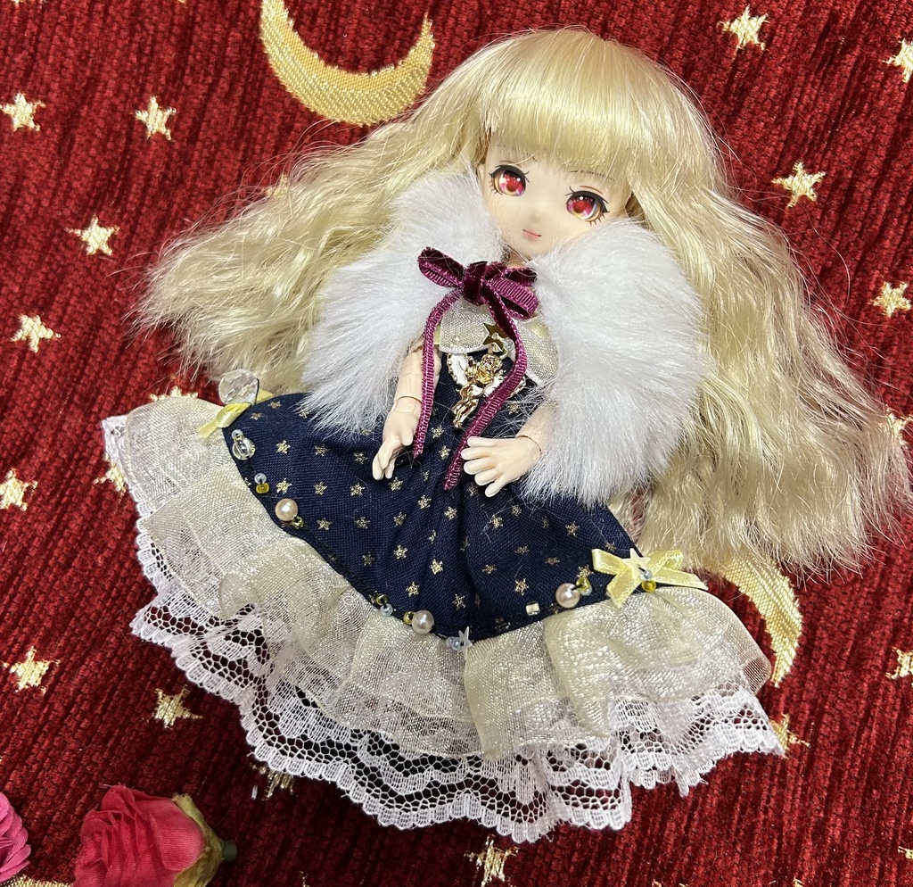 オビツ11服　ファーケープコート