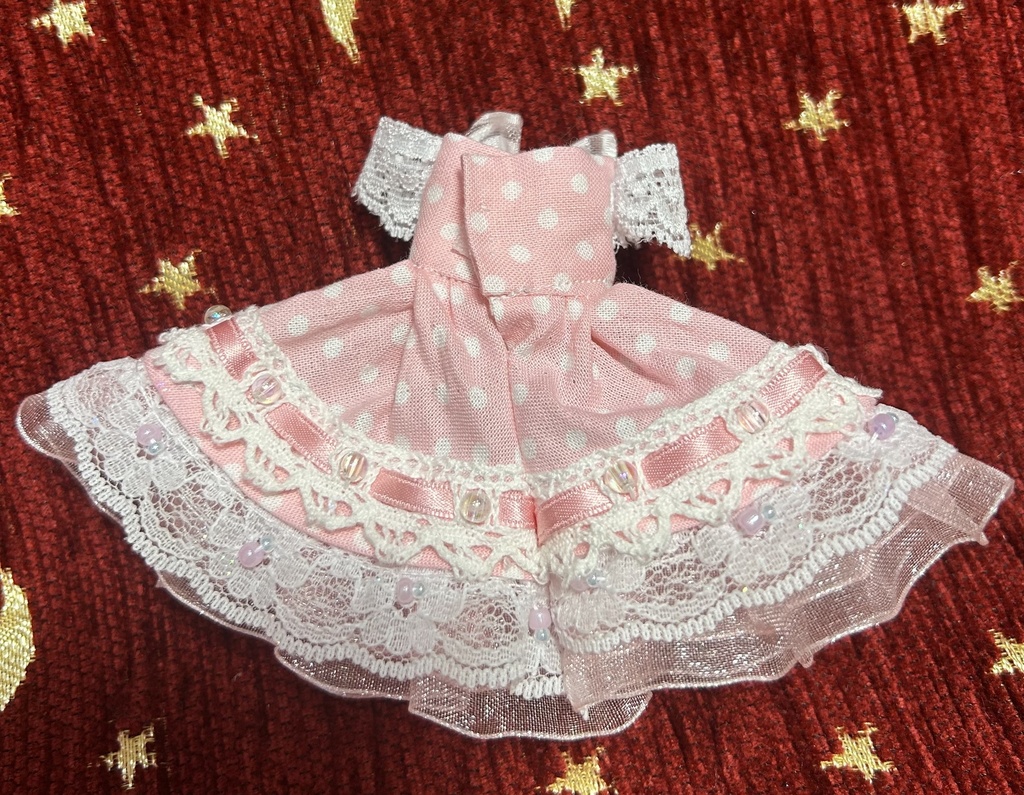 オビツ11服　梯子レースドレス