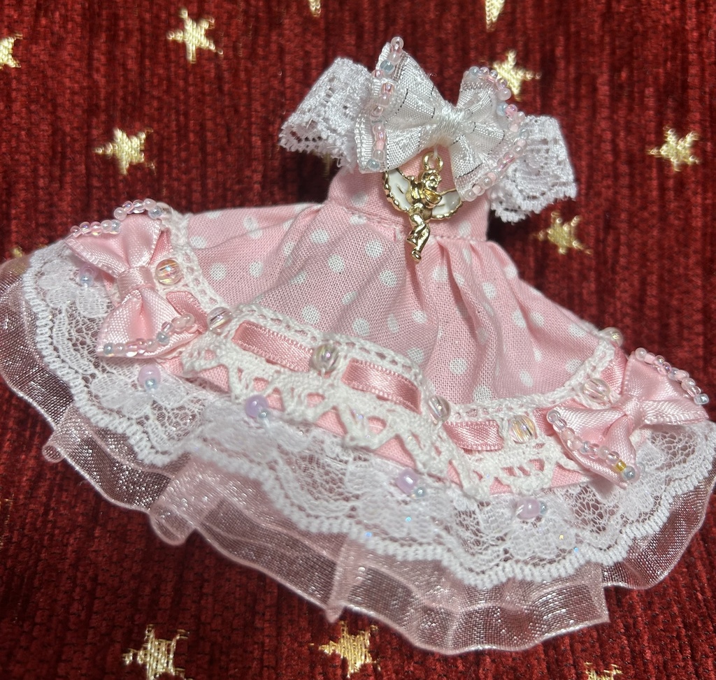 オビツ11服　梯子レースドレス