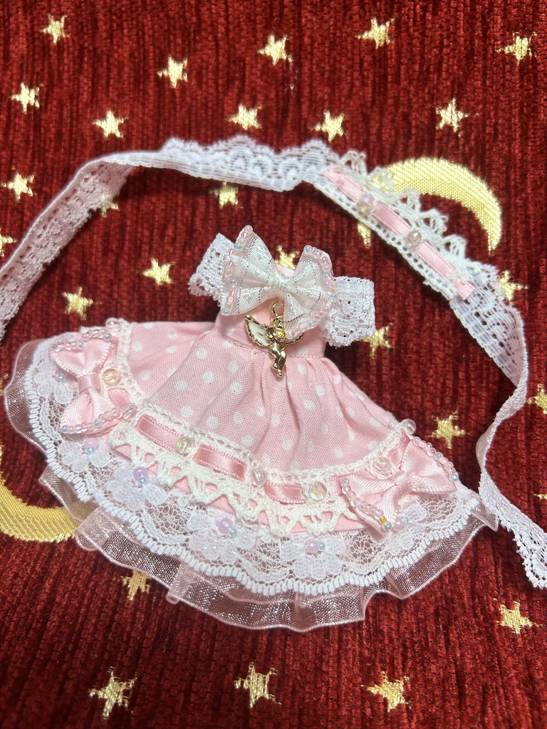オビツ11服　梯子レースドレス